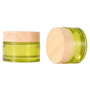 Quality 5ml 10ml 20ml 30ml 100ml Cosmetic Glass Jars Avocado Green Body Butter Packaging wholesale