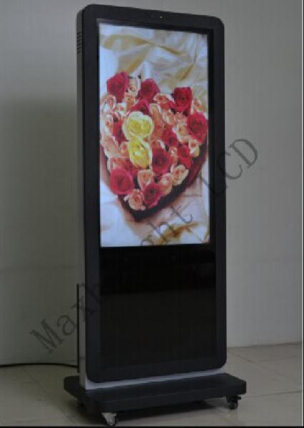 High Bright Double Sided Digital Signage , Free Standing 43" LCD Kiosk Digital