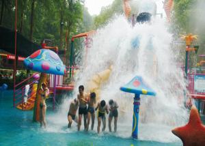 Quality Colorful Aqua Playground Fiberglass Water Slide , Theme Park Equiment wholesale