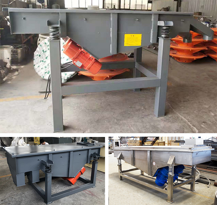 Mine Small Sand And Stone Square Linear Vibrating Screen Sieve Machine JB-520