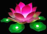 LED Acrylic lotus lamp Floating Simulation lotus shape Landscape lotus lamp