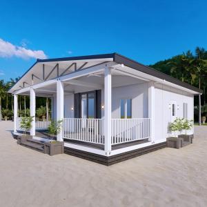 Quality Customized Size Log Cabin Kits Prefab House Modular Prefabricated Houses Portable Site Office With Bathrooms wholesale