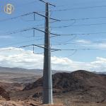 High Quality Electric Power Pole 132KV Hot Roll Steel Q345B GR65 Material
