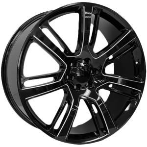 Quality Escalade Replica Wheels Rims 26x10 6x5.5&quot; 31mm Black / Milled 26&quot; wholesale
