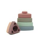 Teething Triangle Silicone Baby Stacking Toys 100% Food Grade