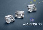 OEM Classical Emerald Cut Moissanite White For Ring , Earring