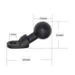 Base 9mm Rubberized Adjustable Aluminum Ball Mount 15mm Width 0.03KGS