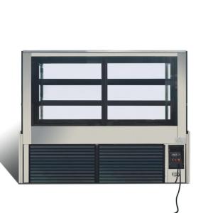 Quality Single Temperature Square Glass Refrigerated Deli Case Fridge 17.6 CU.FT wholesale