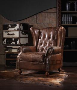 Quality antique Europe style high back leather hotel chair,#K612 wholesale