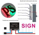Backlight Logo Stainless Steel Lettering for Customized LED Tube Outdoor Snow