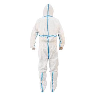 Quality Isolation Hooded Lightweight Disposable Coveralls Body Suit High Air Permeability wholesale