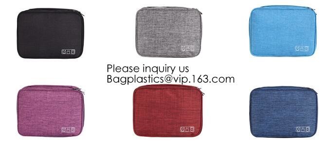 Portable custom logo printed Transparent Makeup Window Women Makeup Pouch Travel Clear Cosmetic bag Travel Cosmetic Bag