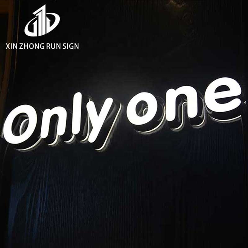 Acrylic Led Letter Backlit Sign Wall Led Light 3D Backlit Logo Sign For Shopfront