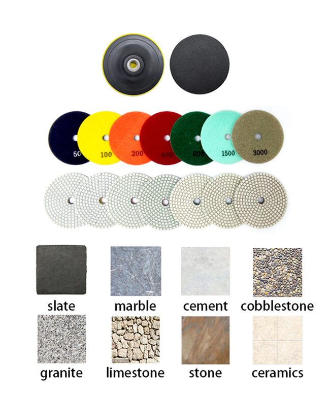 125mm Wet Dry Diamond Polishing Pads