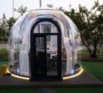 Full House Outdoor Prefabricated Luxury Glass Polycarbonate Garden Double Dome