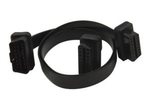 Quality OBD2 OBDII 16 Pin J1962 Male 24V to Dual Female Flat Splitter Y Cable wholesale