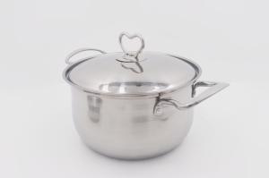 16+18cm Saucepans sets multi-functional boiling stockpot rolled edge stewpot with steel cover