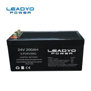 Quality Smart LiFePO4 Deep Cycle Battery Pack , 24V 200Ah Rechargeable Lithium Battery wholesale