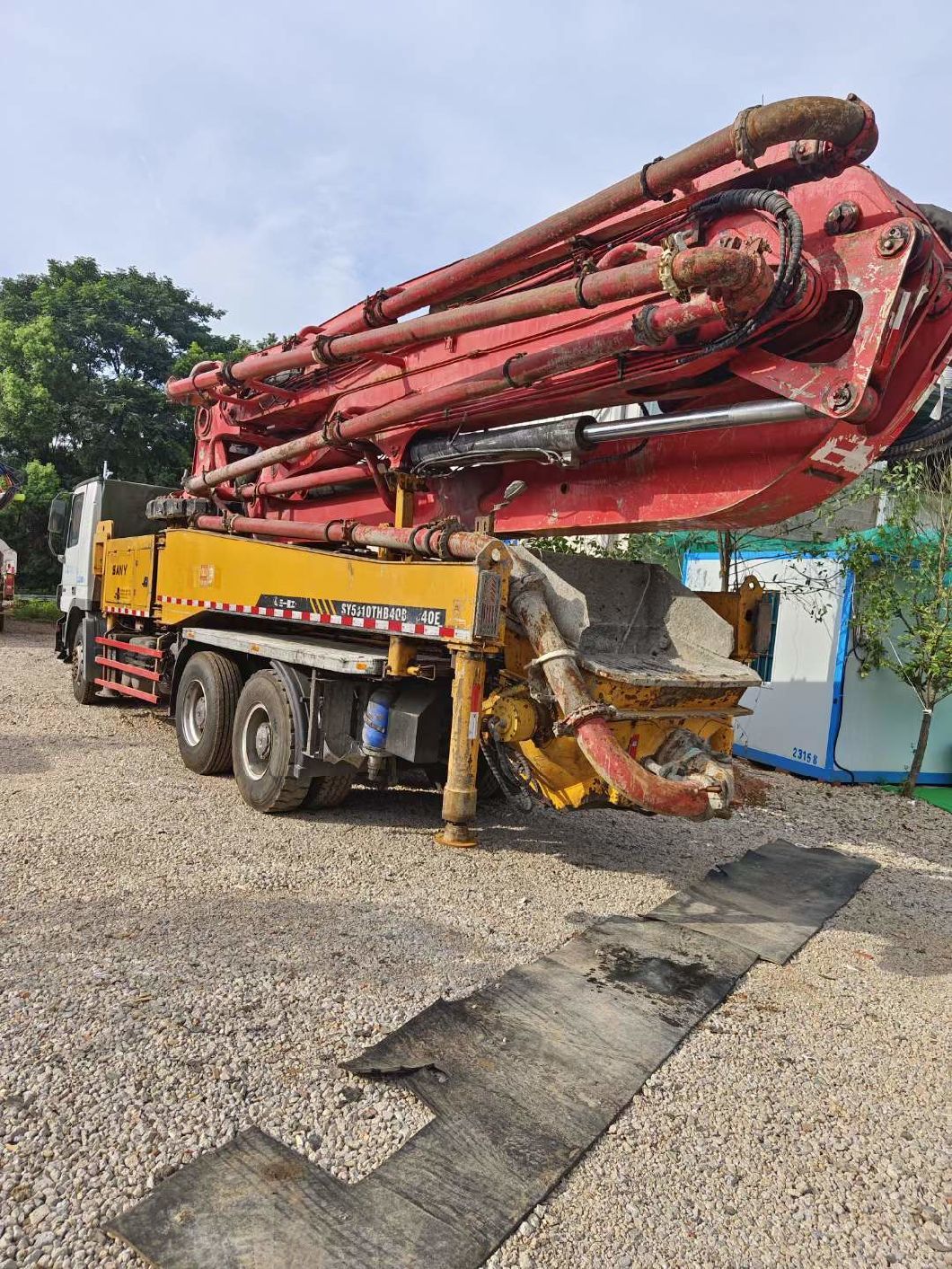 37m Used Concrete Pump Truck Machine Equipment Construction Machine Truck Mounted Pump Concrete Boom Pump