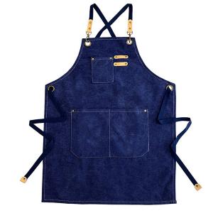 Quality 460gsm Fall Winter Cotton Fabric Denim Kitchen Apron Fabric 7X7 57/58 Inch Width wholesale