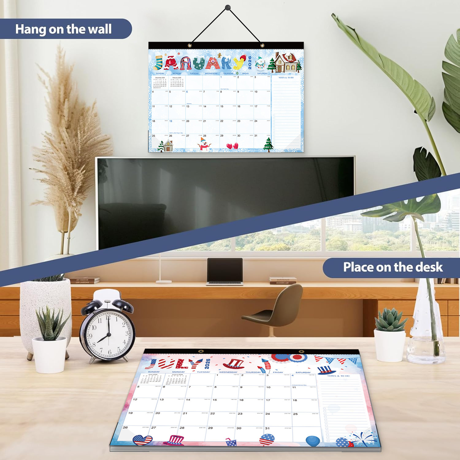 Custom Wall Calendar Spiral Bound End Month December