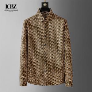 Quality Autumn Casual Fashion Long Sleeves Customized Oversized Shirt Logo Print for Mens Designer wholesale