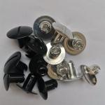 Replace/Repair Purpose Black Large 1inch 7/16" .500 Aluminum Dzus Fasteners for