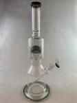 14Inch Glass Water Pipes Borosilicate Straight Hookah Smoking DAB Rig beaker