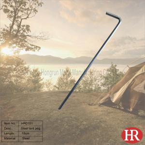 Quality 18cm galvanized steel tent pegs wholesale