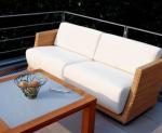 4pcs rattan sofa with very thick cushion