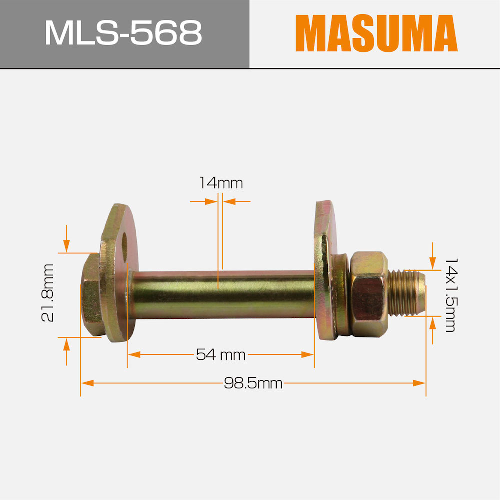 Bolt for LEXUS IS300 JCR10L MLS-568 MASUMA Steel 90170-14012 48198-50011 48198-14010