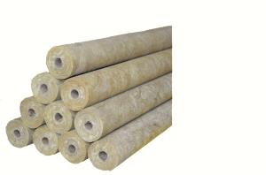 Quality High Temp Pipe Insulation stonewool Soundproof , Rigid stonewool Pipe Cover wholesale