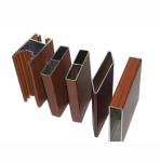 6063 T5 Heat Transfer Wood Grain Aluminum Profiles