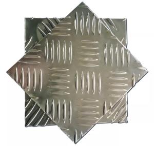 Quality JIS DIN Aluminum Checkered Sheet 6061-T6 1060-H24 0.5mm 0.8mm Thick wholesale