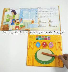 Quality Music drum toy Drum , Intellectual Funny Nursery Rhyme Play A Sound Book wholesale