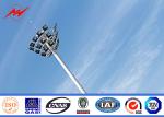 Plaza Lighting 1000W Painting 80M High Mast Outside Light Pole , BV