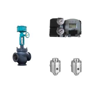 Quality Hot Selling Pneumatic Control Valve With Masoneilan SVI2-21123111 Positioner And Tescom 26-1100 Pressure Regulating Valve wholesale
