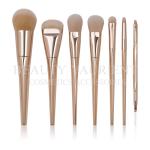 Unique Color Ladies Make Up Brushes PBT Hair 7pcs Brush Set Skin Friendly