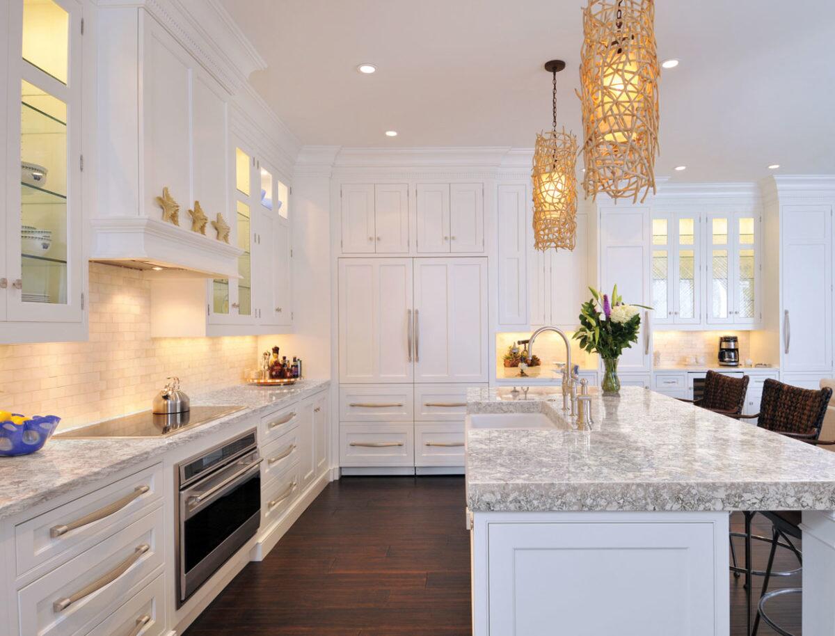 Custom Luxury White Shaker Style Kitchen Cabinets with Melamine Board Carcase Material