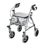 Four Wheels Aluminum Medical Folding Wheelchair Rollator Walker