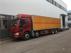 Quality FAW 8x4 Heavy Duty 31 Tons Van Delivery Truck For Miscellaneous Dangerous Goods wholesale