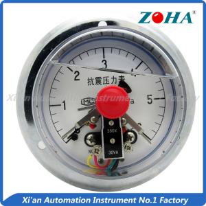 Quality Oil Filled Electric Contact Gauge , Shock Resistance Contact Pressure Gauge wholesale