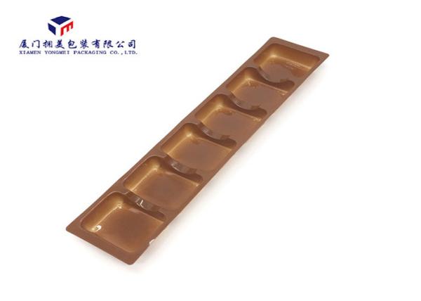 Vacuumformed PVC Tray With 6 Caves Plastic Retail Packaging Boxes Rectangle