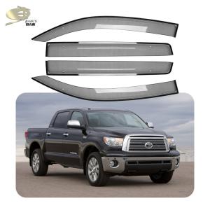 Quality Dark Smoke Auto Window Vent Visor For Toyota Tundra 2007 Onwards wholesale