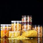 100ml 85mm Dia Clear Plastic Storage Jars Container Food Grade