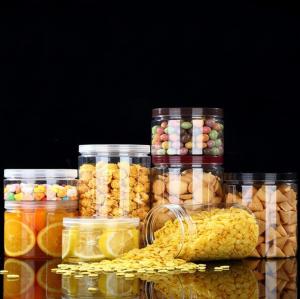 Quality 100ml 85mm Dia Clear Plastic Storage Jars Container Food Grade wholesale