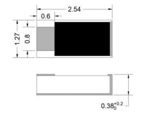 Quality 20W 50ohm Termination DC-18GHz BeO Chip Terminationsand 1.27*2.54mm wholesale