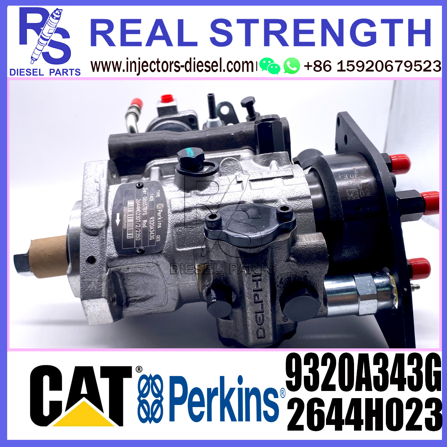 Delphi 4 Cylinder Fuel Injection Pump 2644H023 9320A343G 9320A345G 9320A348G 9320A349G 2644H023 For Perkins DP210 Engine