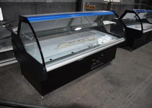 Quality Ventilated Meat Serve Over Counter Display Fridge Plug In R290 System wholesale