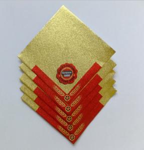 Quality Aluminum Beer Neck Label Foil For bottle custom printing beer bottle labels for india market wholesale